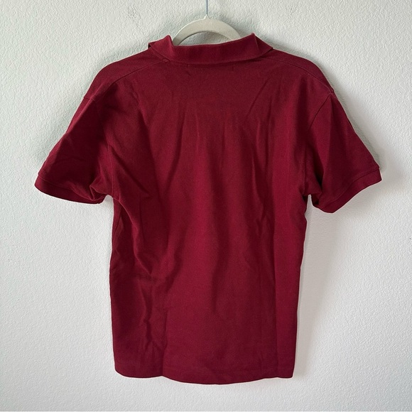 Comme des Garçons Play Burgundy Polo T-Shirt Top SZ M - Picture 5 of 5